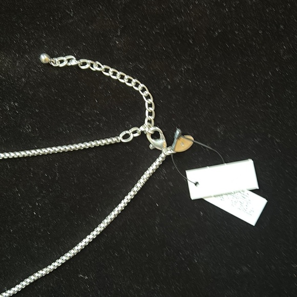 NWT silvertone key pendant necklace from Chicos - Picture 2 of 8